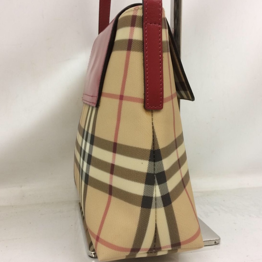 Burberry Red and Tan Checkered Women's Bag - Picture 3 of 16